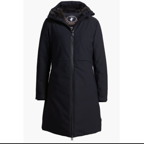 Save the Duck Junia Hooded Water Resistant Coat Black Size XL - Picture 1 of 16